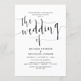 の書結婚跡,シンプル家族と黒 招待状