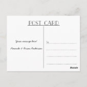 の書結婚道ありがとう写真はがき ポストカード (裏面)