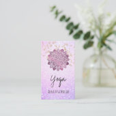 *~*の曼荼羅の金ゴールドのグリッターのスピリチュアルのヨガ 名刺 (スタンド正面)