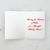 ~*の最も甘いシールの休日は*~を望みます シーズンカード (内部)