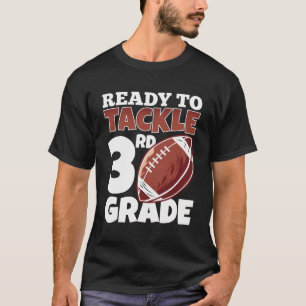~の最初の日に3年生のサッカーに取り組む準備ができている Tシャツ