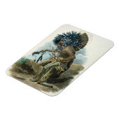 の服装でマンダン族の医学の人 マグネット (左側)