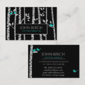 *~*の木の医者樺の木の青い鳥の育樹専門家 名刺 (正面/裏面)