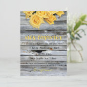 〜の木の背景に黄色いバラがスペインの乗る 招待状 (スタンド正面)