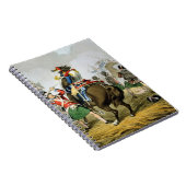 の木炭ワーテルローの戦いのフランスのな胸甲騎兵 ノートブック (右側)