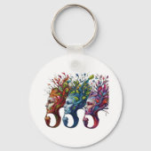 の木考えのキーチェーン キーホルダー (裏面)