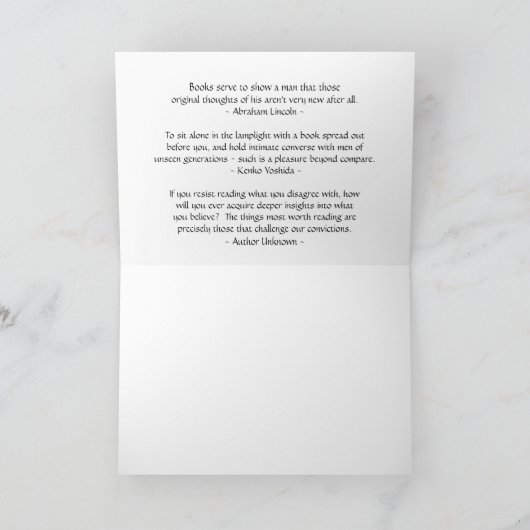 の本クラシックの愛 カード (内部)