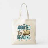 の本読中毒の読書虫に溺れる トートバッグ (裏面)