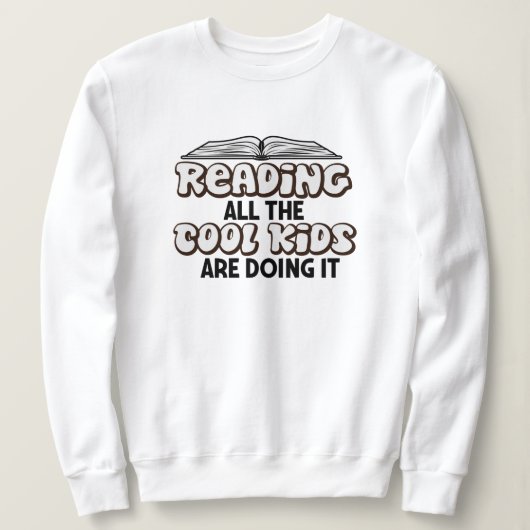 の本読好きTシャツ スウェットシャツ (デザイン正面)