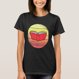 の本読日没リーダーレトロヴィンテージ Tシャツ