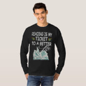 の本読書図書読者一覧 Tシャツ (正面フル)