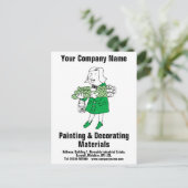 の材飾料ま飾たは供給デザイン ポストカード (スタンド正面)