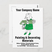 の材飾料ま飾たは供給デザイン ポストカード (正面/裏面)