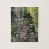 〜の村のコッツウォルド石造家 ジグソーパズル (縦)