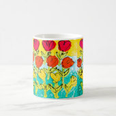 の来アップチューリップロビチュードマグ コーヒーマグカップ (中央)