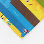 の来一緒のストライプパターン フリースブランケット (角)