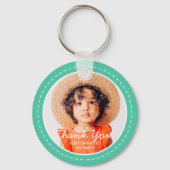 の来写真にモダン名門私立校風のカスタム感謝 キーホルダー (正面)