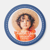 の来写真にモダン名門私立校風のカスタム感謝 マグネット (正面)