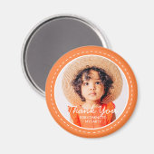 の来写真にモダン名門私立校風のカスタム感謝 マグネット (正面/裏面)