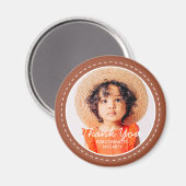 の来写真にモダン名門私立校風のカスタム感謝 マグネット (正面/裏面)