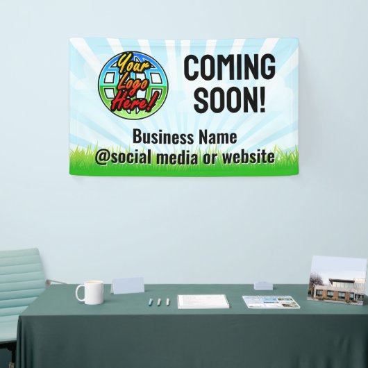 の来近日発表ロゴ 横断幕 (トレードショー)