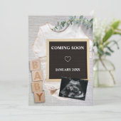 の来間もなくソノグラム写真妊娠の発表 招待状 (スタンド正面)