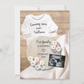 の来間もなくフローラ超音波写真妊娠 案内状 (正面)