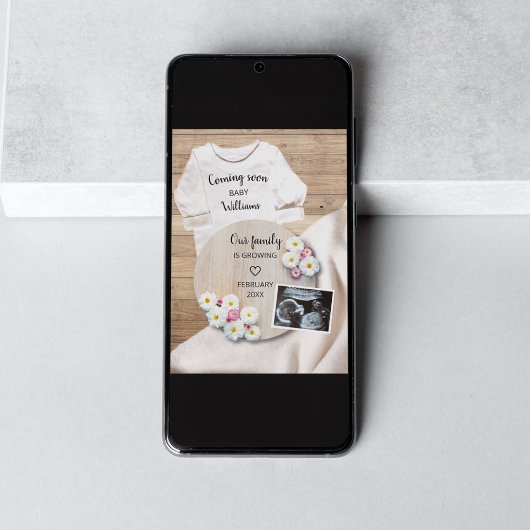 の来間もなくフローラ超音波写真妊娠 案内状