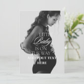 の来間もなく写真の妊娠告知はがき 招待状 (スタンド正面)