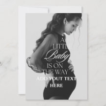 の来間もなく写真の妊娠告知はがき