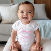 の来間もなく新生児の女の子発表 ベビーボディスーツ