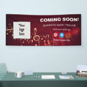 の来Someone Social Media & Businessロゴミニマル 横断幕 (トレードショー)