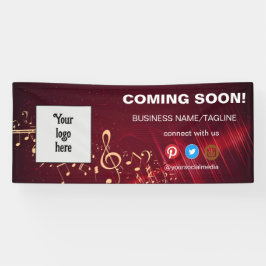 の来Someone Social Media & Businessロゴミニマル 横断幕