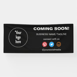 の来Someone Social Media & Businessロゴミニマル 横断幕