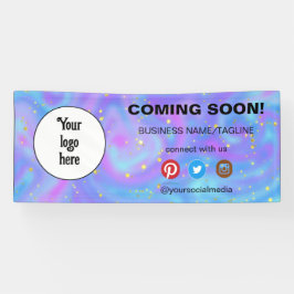 の来Someone Social Media & Businessロゴミニマル 横断幕