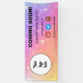 の来Someone Social Media & Businessロゴミニマル 横断幕 (縦)