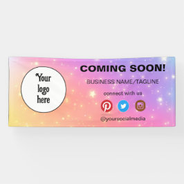 の来Someone Social Media & Businessロゴミニマル 横断幕