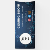 の来Someone Social Media & Businessロゴミニマル 横断幕 (縦)