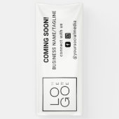 の来Someone Social Media & Square Business Logo 横断幕 (縦)