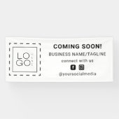 の来Someone Social Media & Square Business Logo 横断幕 (横)