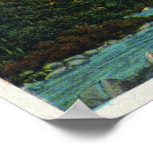 ~の東斜面の冷たい川に沿って見る ポスター (角)