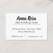 *~*の柔らかい花の青緑の花の上品 名刺 (裏面)