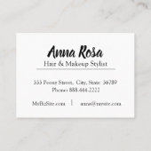 *~*の柔らかい青緑のシャクヤクの花の花の上品 名刺 (裏面)