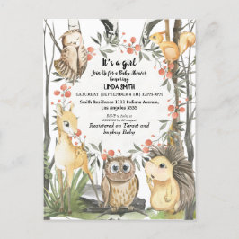 ～の森林植物に関する子ども向けの本 インビテーションポストカード