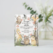 ～の森林植物に関する子ども向けの本 インビテーションポストカード (スタンド正面)