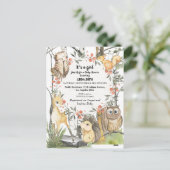 ～の森林植物に関する子ども向けの本 インビテーションポストカード (スタンド正面)