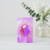 *~*の植物相のピンクのFuchiaのラベンダーのバイオレットは上がりました 名刺 (スタンド正面)