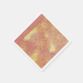 の標準結婚ナプキンアジア影響フローラ スタンダードカクテルナプキン (角)