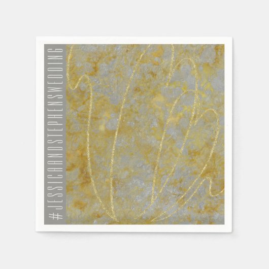 の標準結婚ナプキンシルバー裏地 スタンダードカクテルナプキン (正面)