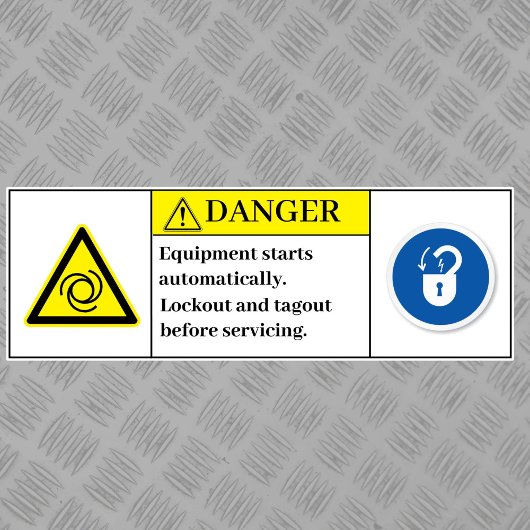 の機器警告開始ラベル シール